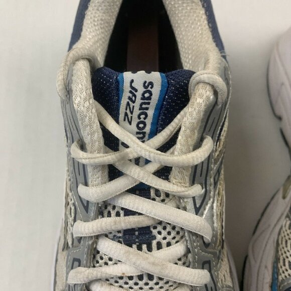 Saucony Womens ProGrid Jazz 14 10093-1 White / Blue Running Shoes Sneakers Sz 6 - Picture 7 of 7